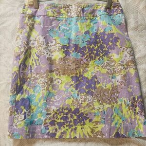 Talbots beautiful floral straight skirt